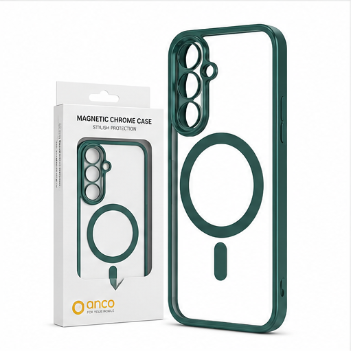 anco Magnetic Chrome Case für Samsung Galaxy S26 (S942B) - TPU Hülle transparent