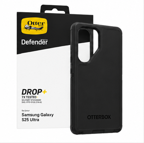OtterBox Defender für Samsung Galaxy S25 Ultra Schwarz - Robuste Schutzhülle