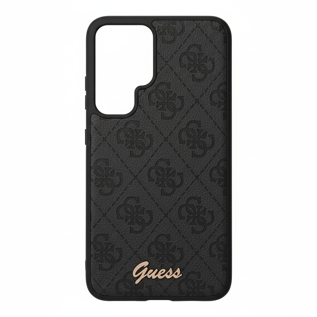 Guess PU 4G Leather Case für Samsung Galaxy S26 Ultra in Schwarz