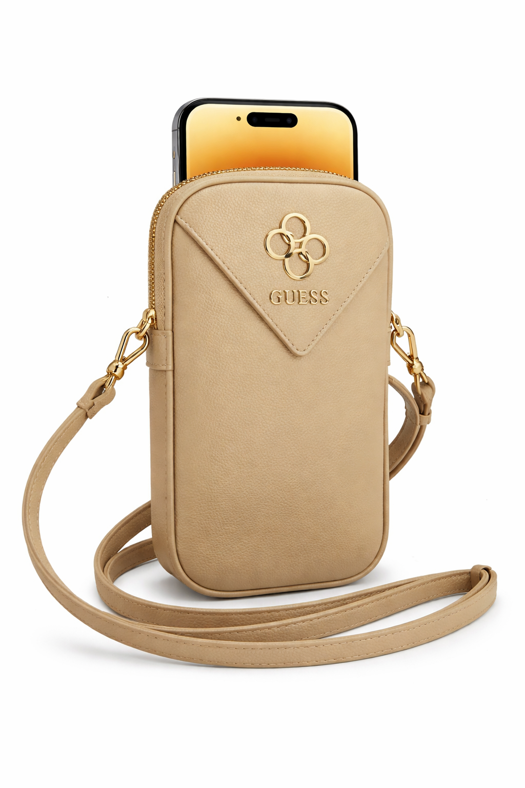 Guess PU Grained 4G Metal Logo Wallet - gold