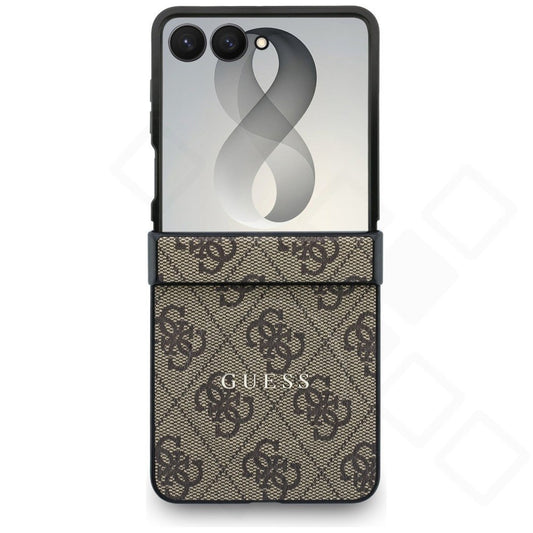 Guess PU Leather 4G Magnetic Case für F776B Samsung Galaxy Z Flip8 - brown