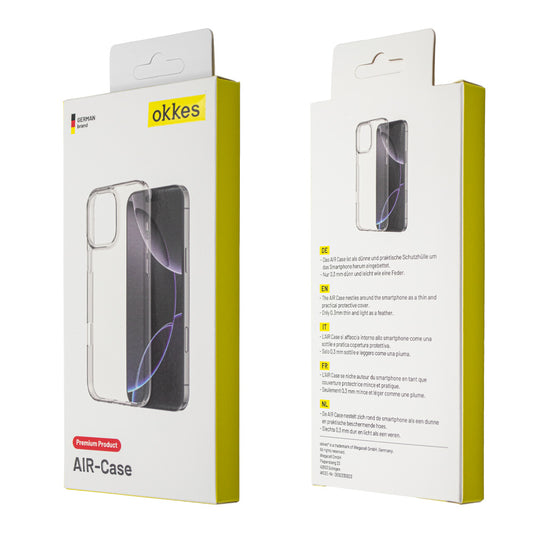 okkes AIR TPU Case für Galaxy A15 4G & 5G – Transparent