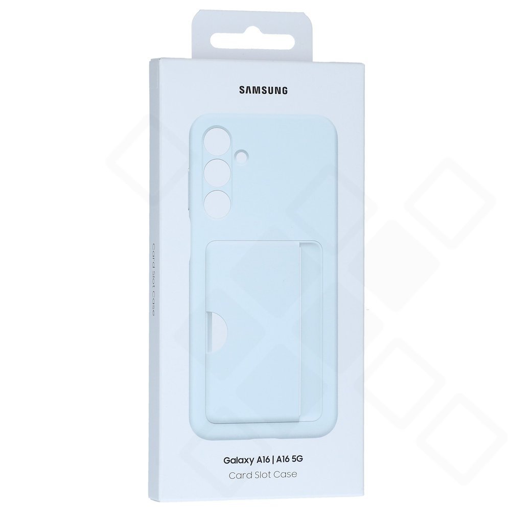 Blaues Samsung Card Slot Cover mit Kartenfach für Galaxy A16 4G und Galaxy A16 5G
