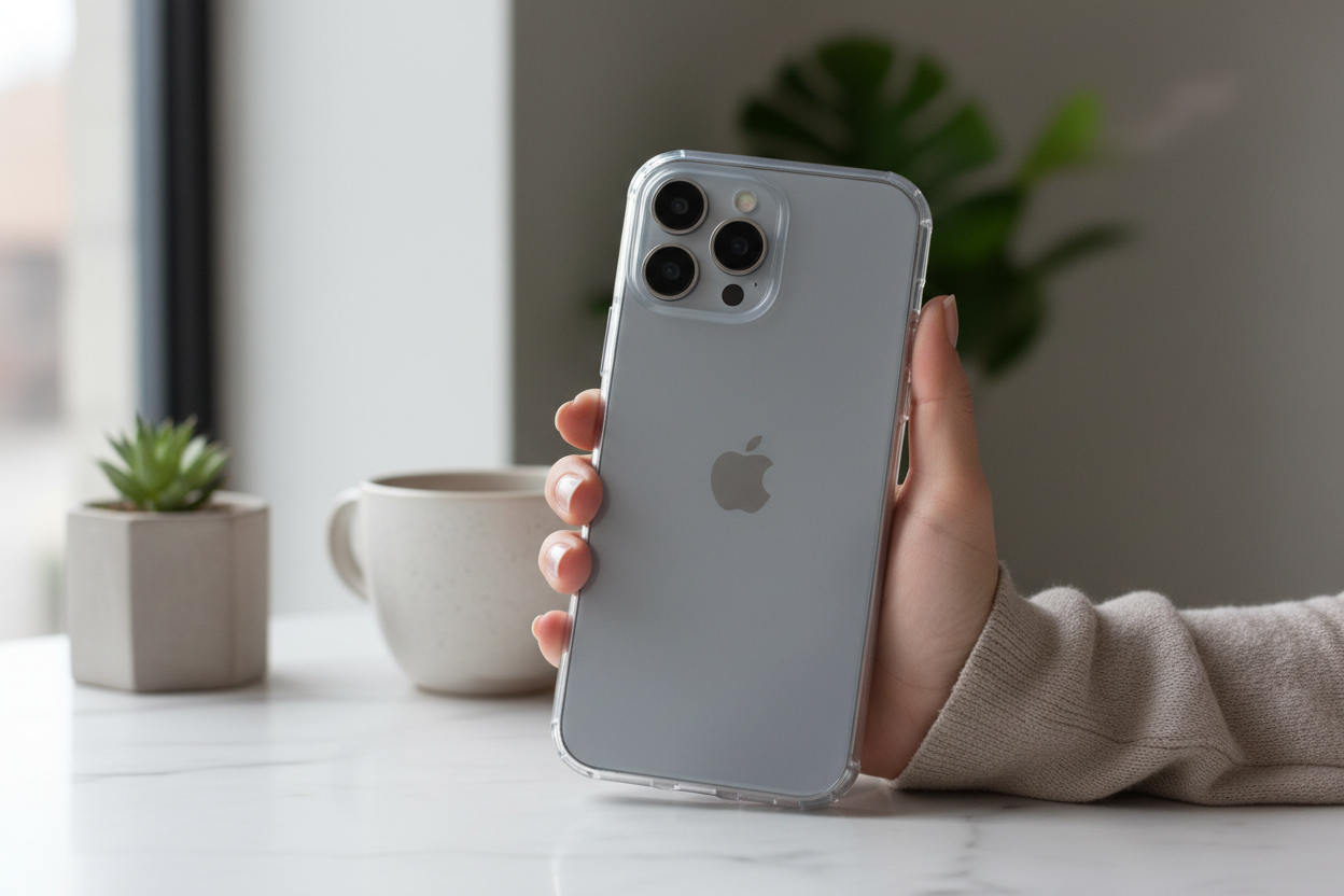 anco Super Slim Case für iPhone 15 Pro – Transparent