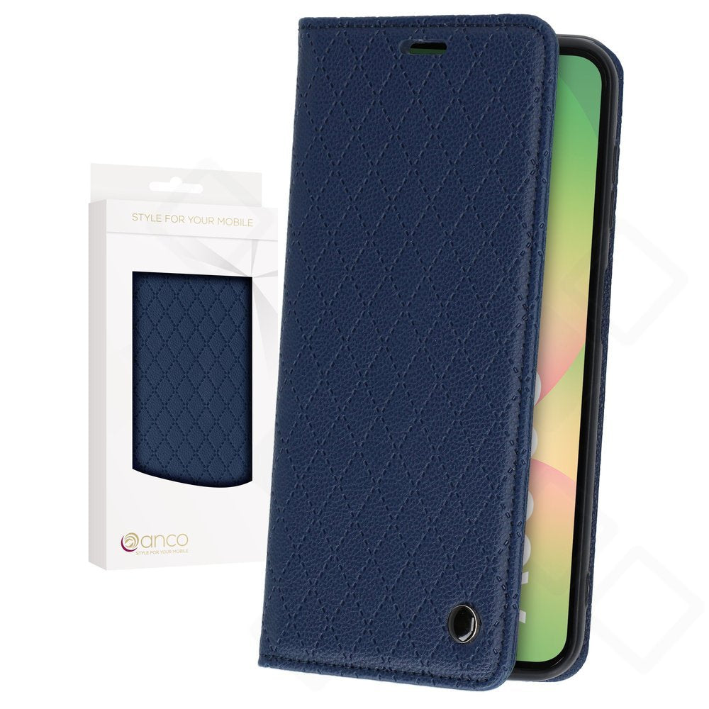 anco Bookcase Style Magnetic für Galaxy A56 5G in Blau