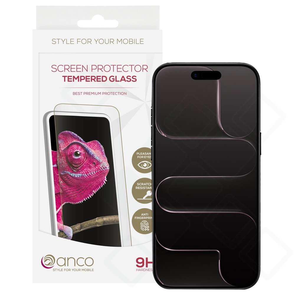 anco Fullscreen Panzerglas für Apple iPhone Air mit schwarzem Rand