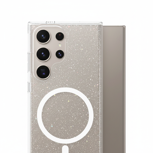 Detailbild – Glitzer-Partikel und MagSafe-Ring