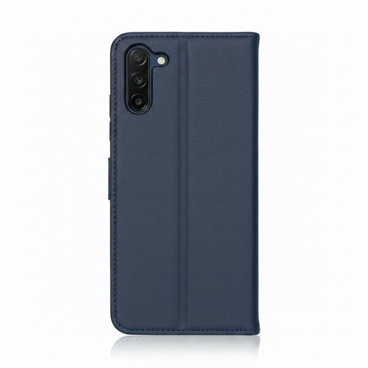 anco Basic Bookcase Samsung Galaxy A25 5G Blau – Frontansicht