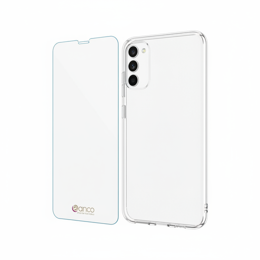 anco Hybrid Glass Galaxy A26 5G – Bundle mit Hülle