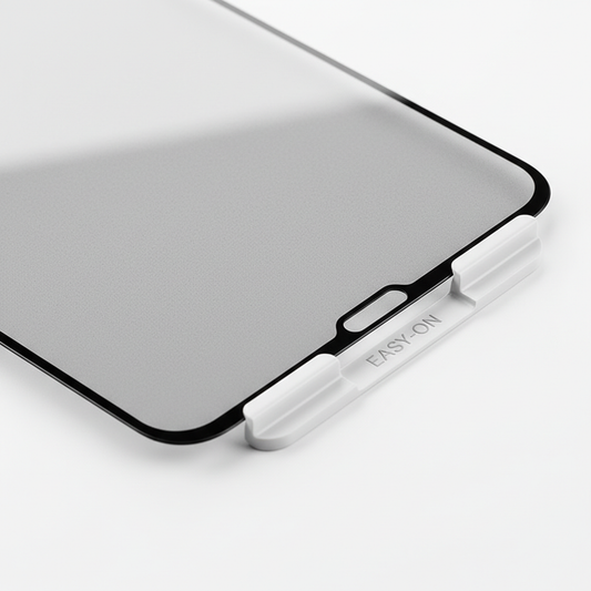 DISPLEX Premium Glass Galaxy S25 Ultra – Detailansicht matte Antireflex-Oberfläche und EASY-ON Rahmen