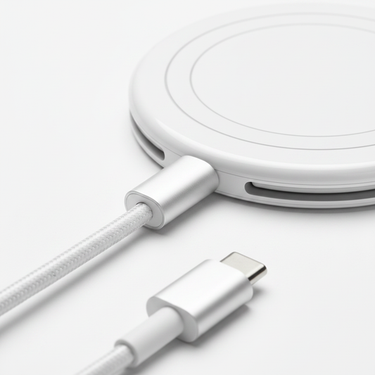 Apple MagSafe Charger 25W – Detailansicht Magnetring und USB-C Connector