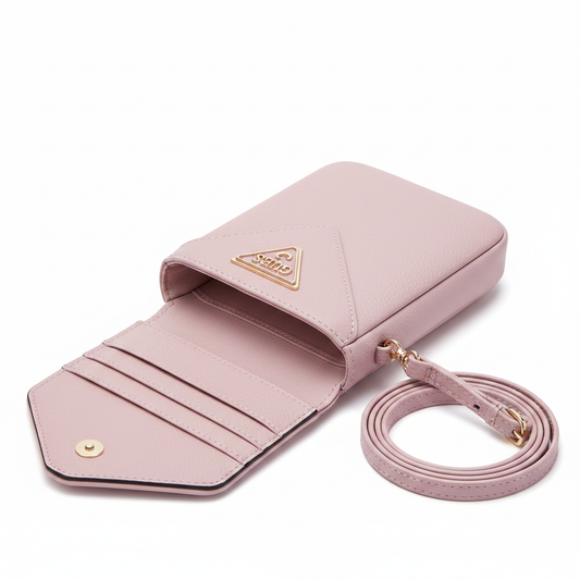 Innenseite der Guess PU Grained 4G Phone Bag mit Smartphone-Fach und Kartenfach