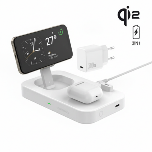 Qi2 3in1 Wireless Ladestation – Produktfoto