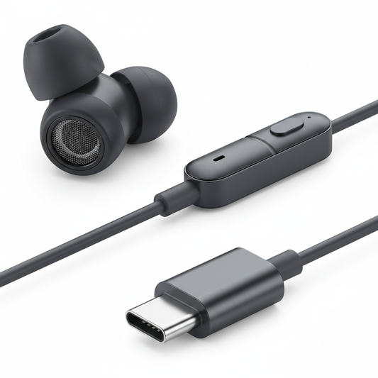 Xiaomi USB-C Headset – Detailansicht Mikrofon und USB-C Stecker