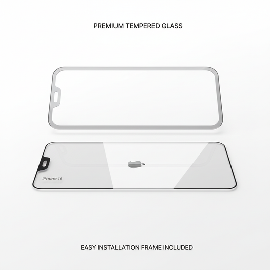 4smarts Second Glass mit Montagerahmen iPhone 16 – Produkthero