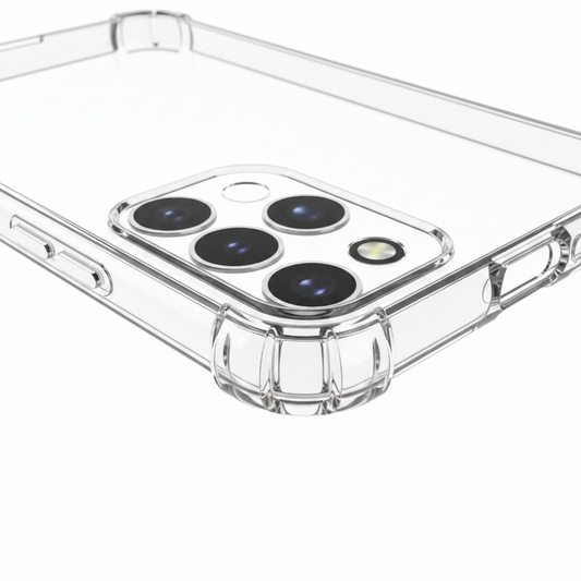 Clear Case Samsung Galaxy S25+ – Detailbild verstärkte Ecken Nahaufnahme