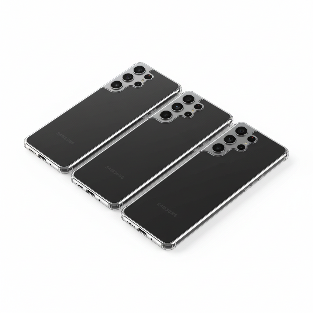 Samsung Galaxy S26 Ultra Clear Chrome Case Bundlebild