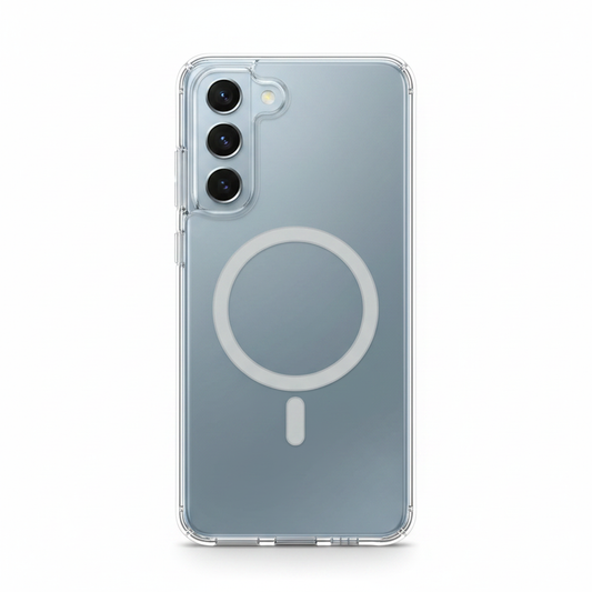 Samsung Clear Case Qi2 Galaxy S25 Edge – Rückseite Magnet-Ring & Originaldesign