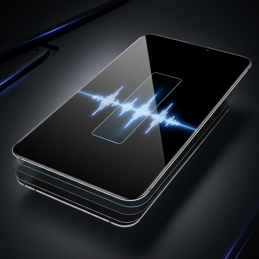 4smarts Second Glass Privacy iPhone 16 – Blickschutz-Effekt Detailaufnahme