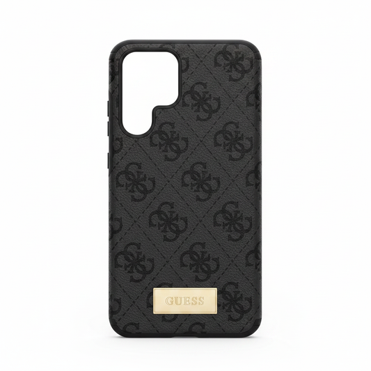 Guess 4G Charms Saffiano Case Galaxy S24 Ultra – Rückansicht