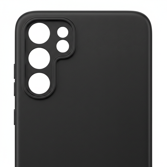 anco Dark Case Galaxy A35 5G – Detailansicht Kameraausschnitt und matte Textur