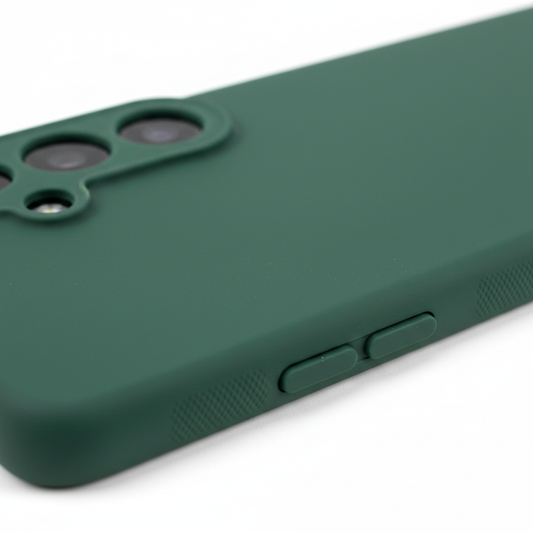 anco TPU Case S26+ – Detailansicht matte Anti-Fingerprint-Textur Kameraausschnitt