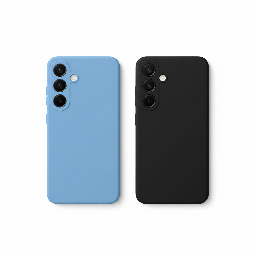 anco Liquid Silicone Case Samsung Galaxy S25 – Flat Lay