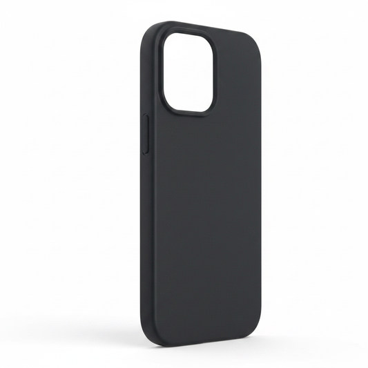 Nahaufnahme des Kameraausschnitts und der Soft-Touch Oberfläche der okkes Basic TPU Hülle für iPhone 16