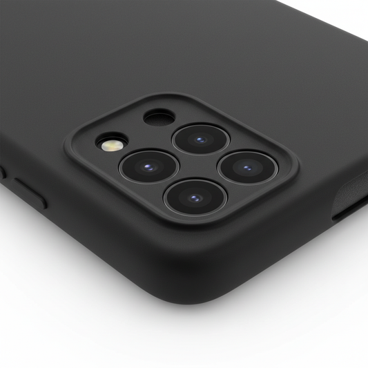 4smarts Silicone Case Cupertino A56 – Detailaufnahme Beschichtung & Innenfutter