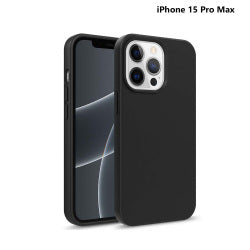 okkes Basic TPU Case für Apple iPhone 15 Pro Max in Schwarz
