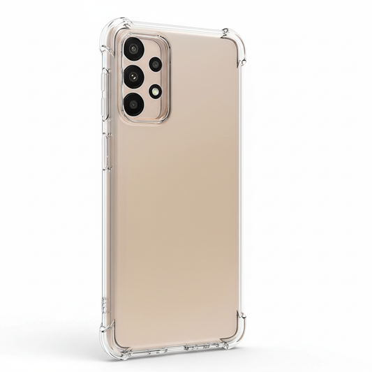 okkes JUMP PLUS transparente Schutzhülle für Samsung Galaxy A15 5G mit verstärkten Ecken