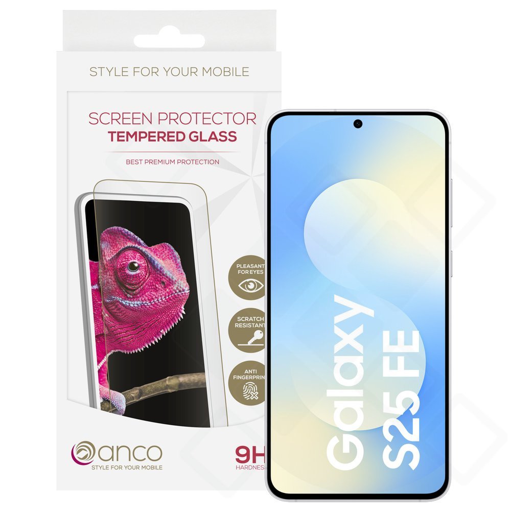 anco Tempered Glass Fullscreen für S721B Samsung Galaxy S24 FE, S25 FE - black