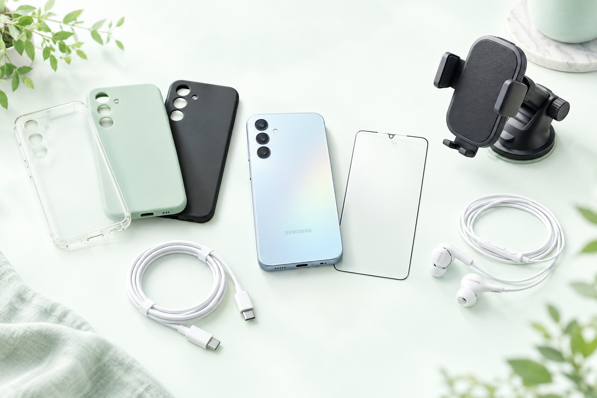 Samsung Galaxy A25 5G Zubehör – Hüllen, Displayschutz und Accessoires im Überblick