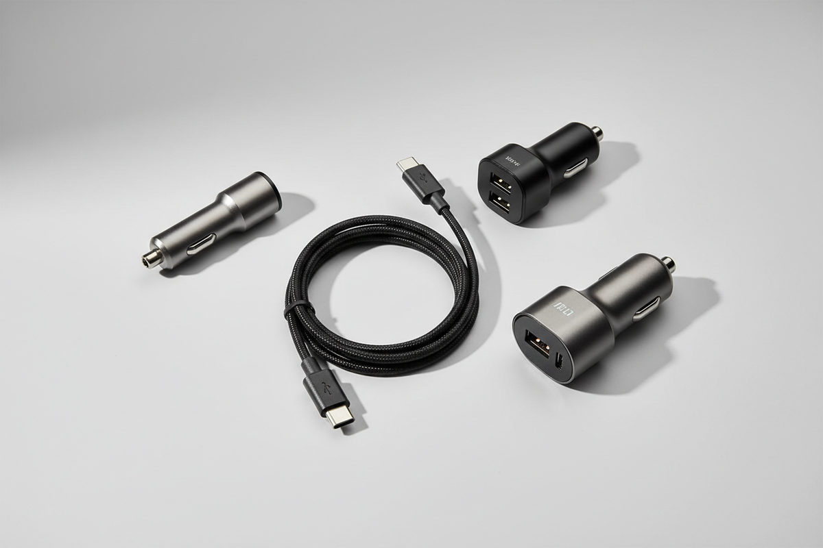 KFZ-Ladegeräte mit USB-A und USB-C für Smartphones und Tablets
