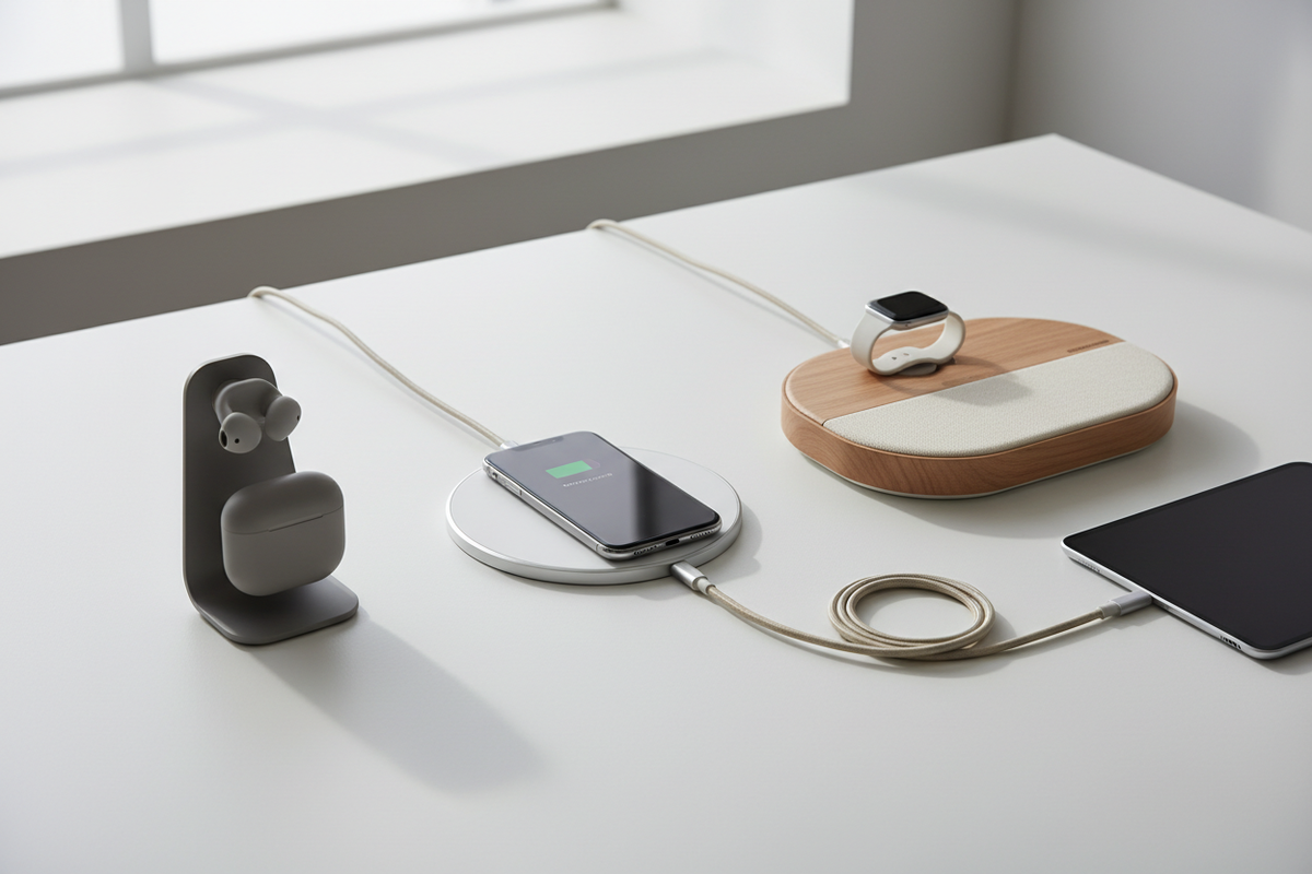 Wireless Ladegeräte und kabellose Ladestationen für Smartphones und Zubehör