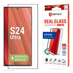 DISPLEX Real Glass + Case Galaxy S24 Ultra – 10H Schutzset mit EASY-ON Rahmen