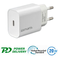 4smarts Netzladegerät VoltPlug Single PD 20W – USB-C Schnellladegerät