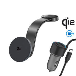 4smarts Qi2 Kfz Ladeset – Grau