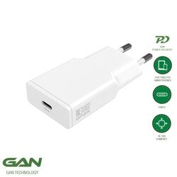 4smarts Netzladegerät PDPlug Slim 30W GaN – USB-C Schnellladegerät (Weiß)