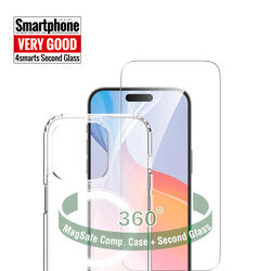 4smarts 360° Protection Set für iPhone 16 Pro – Hülle & Panzerglas