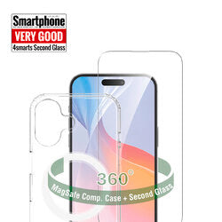 4smarts 360° Premium Protection Set für Apple iPhone 16 Plus – Hülle & Panzerglas