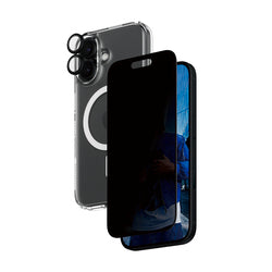 PanzerGlass 3-in-1 Privacy Schutz Bundle für iPhone 16 – Case + Glas + Kamera