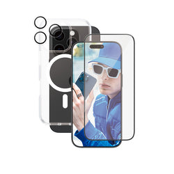CARE 3-in-1 Schutzpaket für iPhone 16 Pro – Hülle + Glas + Kameraschutz