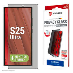 DISPLEX Privacy Glass FC für Samsung Galaxy S25 Ultra – Fullscreen Schutzglas