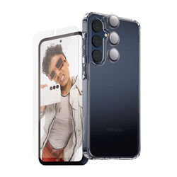 Samsung Galaxy A56 5G Schutz Bundle – CARE 3-in-1 | Hülle + Glas + Kameraschutz