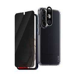 CARE 3-in-1 Privacy Bundle Galaxy A56 5G – Hülle + Privacy Glas + Kameraschutz