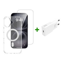 iPhone 17 Komplett-Set – MagSafe Hülle + Panzerglas + 20W Ladegerät | 4smarts