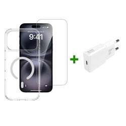 iPhone 17 Pro Max Starter Set – Hülle, Schutzglas & 20W Ladegerät