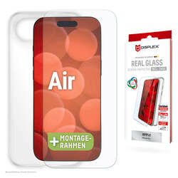 DISPLEX Real Glass + Case für Apple iPhone Air – Schutz Bundle Transparent