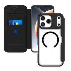 iPhone 17 Pro Max Flipcase MagSafe – 4smarts Urban Pro | Kartenfach, Schwarz